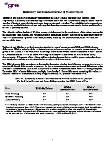 Download Reliability and Standard Error of Measurement PDF