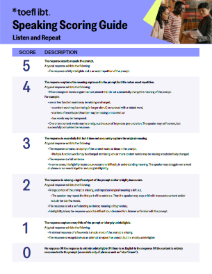 thumbnail speaking rubrics
