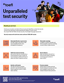 Seguridad en las pruebas TOEFL