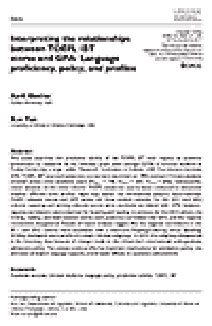 Lee más sobre cómo interpretar la relación entre las puntuaciones del TOEFL iBT y el GPA: competencia lingüística, políticas y perfiles