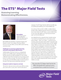 Cover image of The Major Field Tests in Action: Western Kentucky University (PDF) 